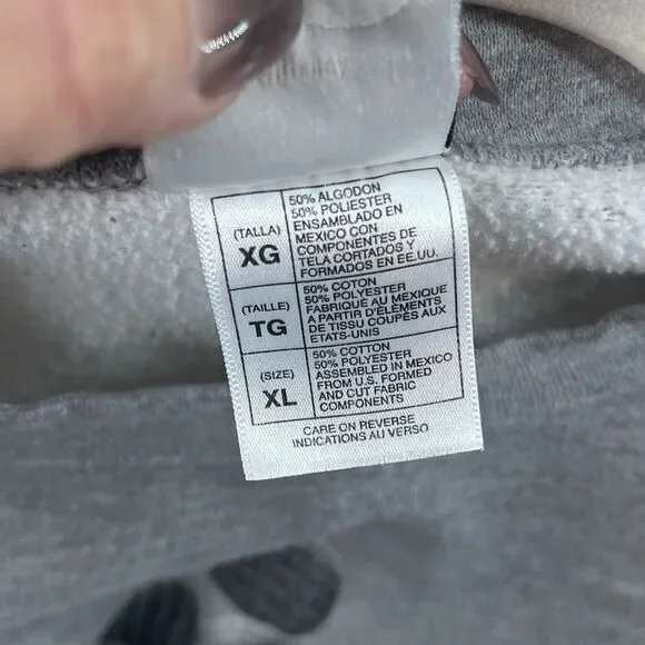 Vintage Disney Store Mickey Mouse Sweatshirt Womens XL Gray Crew Neck Soft Cozy - Picture 5 of 8